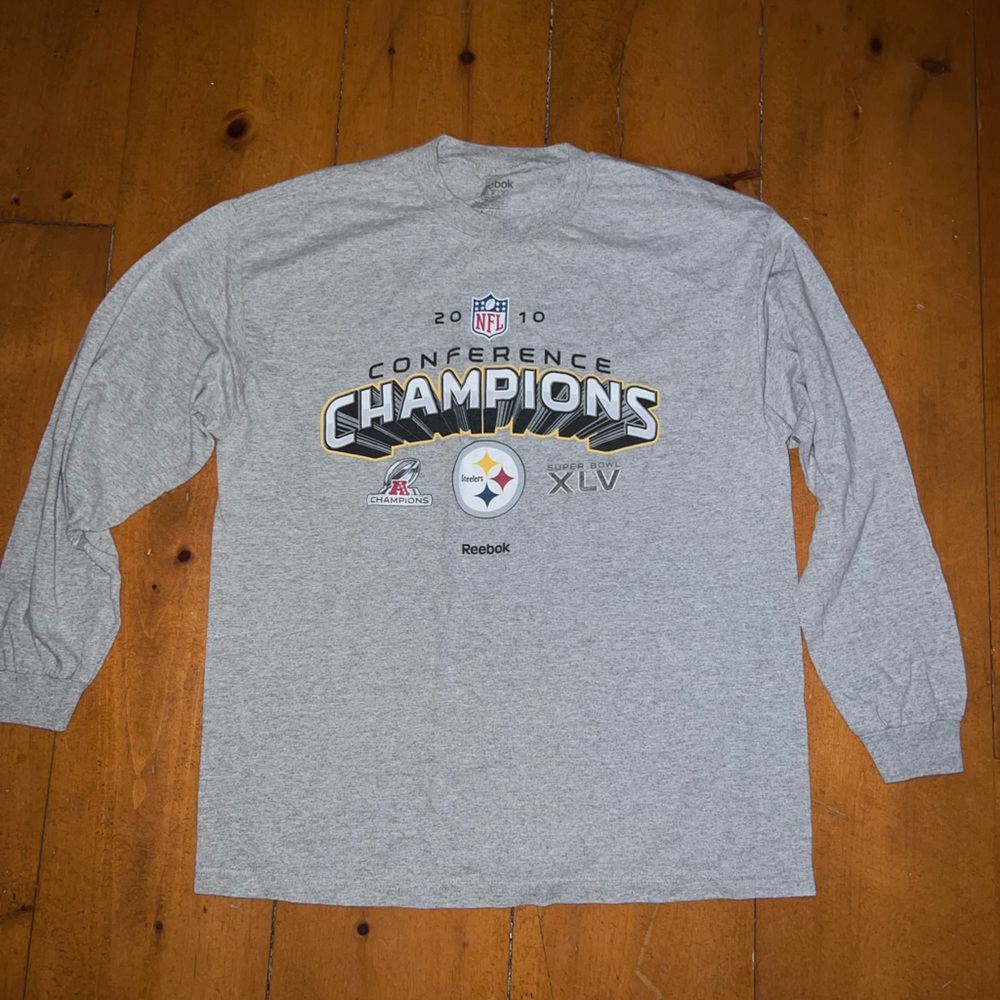 Steelers Grey Long Sleeve